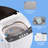 Backid 16Lbs Full-Automatic Washing Machine And 1.6Cuft Portable Clothes Dryer Set, Compact Laundry Washer And Dryer Combo Set With Stainless Steel Inner Tub, For Apartment, Dorm, Home