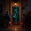 L'ensemble d'Halloween d'Halloween comprend 8 effets vidéo AtmosFX® pour Halloween et un écran de 5 pi x 9 pi