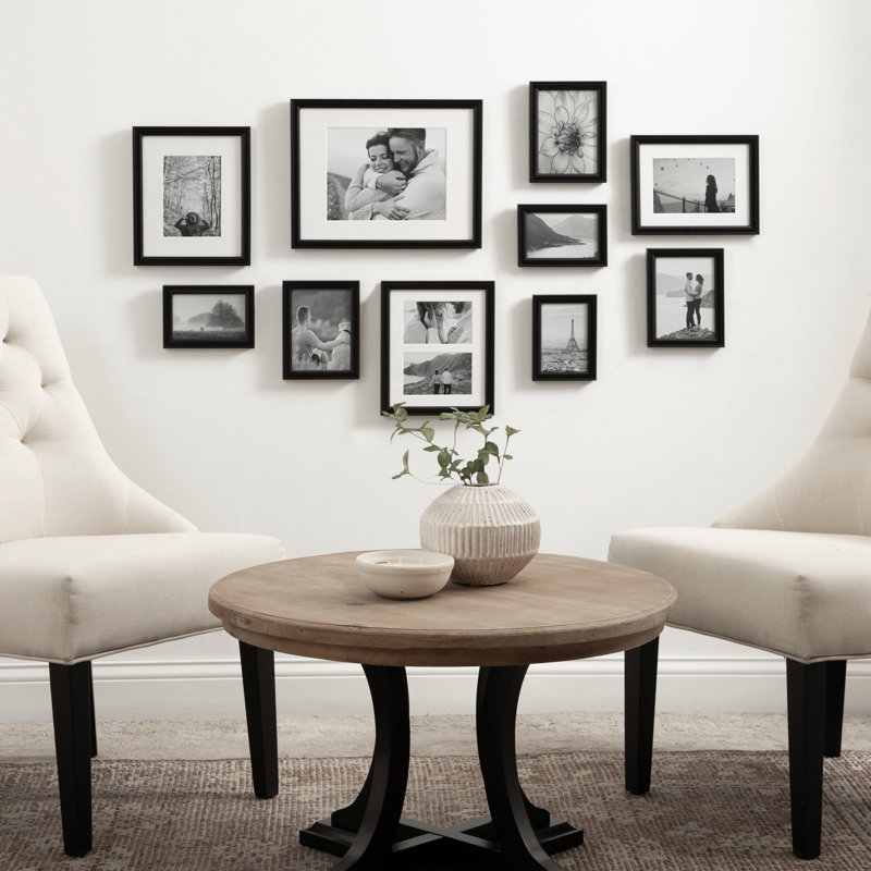 Black Classic 10-Piece Wall Picture Frame Set