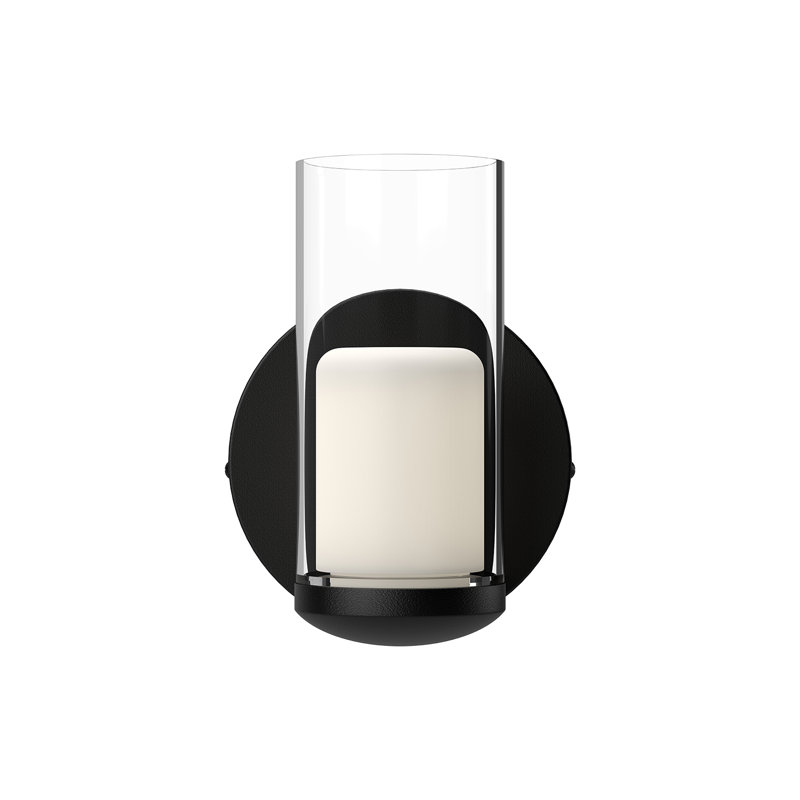 Birch Aluminium LED Armed Sconce, Black