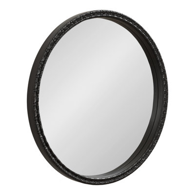 Round Ornate Bathroom Mirror