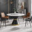 Ryding Modern Round Sintered Stone Dining Table with Rotating Tray-1229869849-1229869829