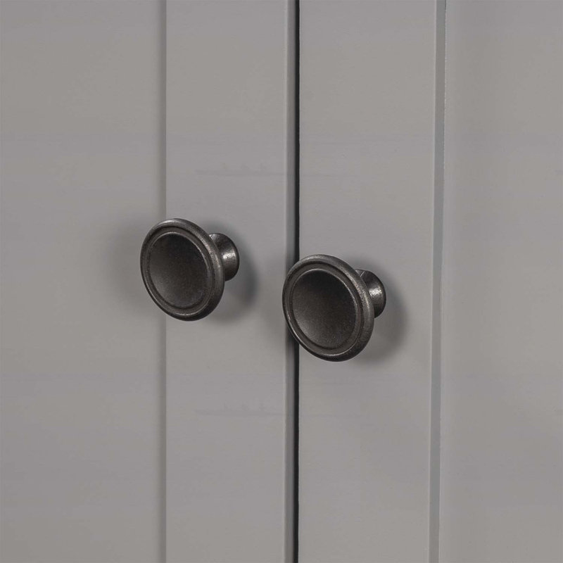 Meuble-lavabo élégant avec lavabo en céramique élégant, Gris