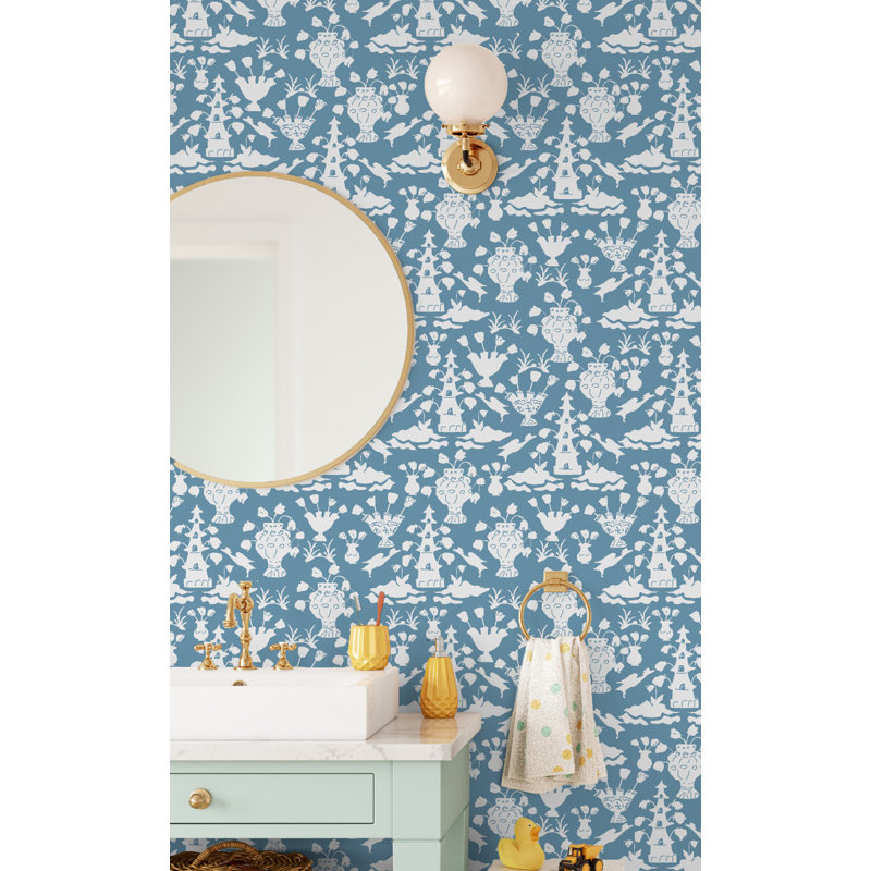 Tulipière, Blanc / Bleu