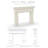 Dallas Cast Stone Fireplace Surround-104651884-104651885