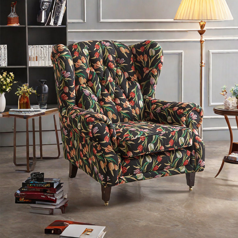 Fauteuil inclinable Itsuo, Noir / rouge