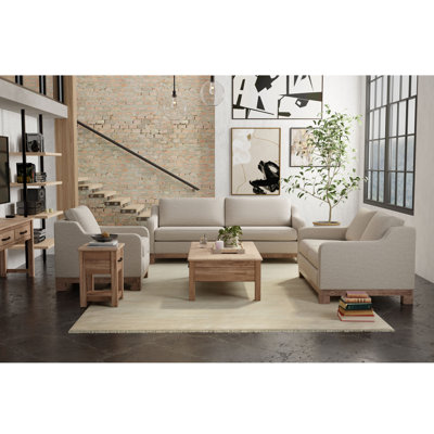Structure et base en bois Ditte, causeuse
