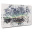 Northern Lights over in Canada Watercolour - Wrapped Canvas-56664396