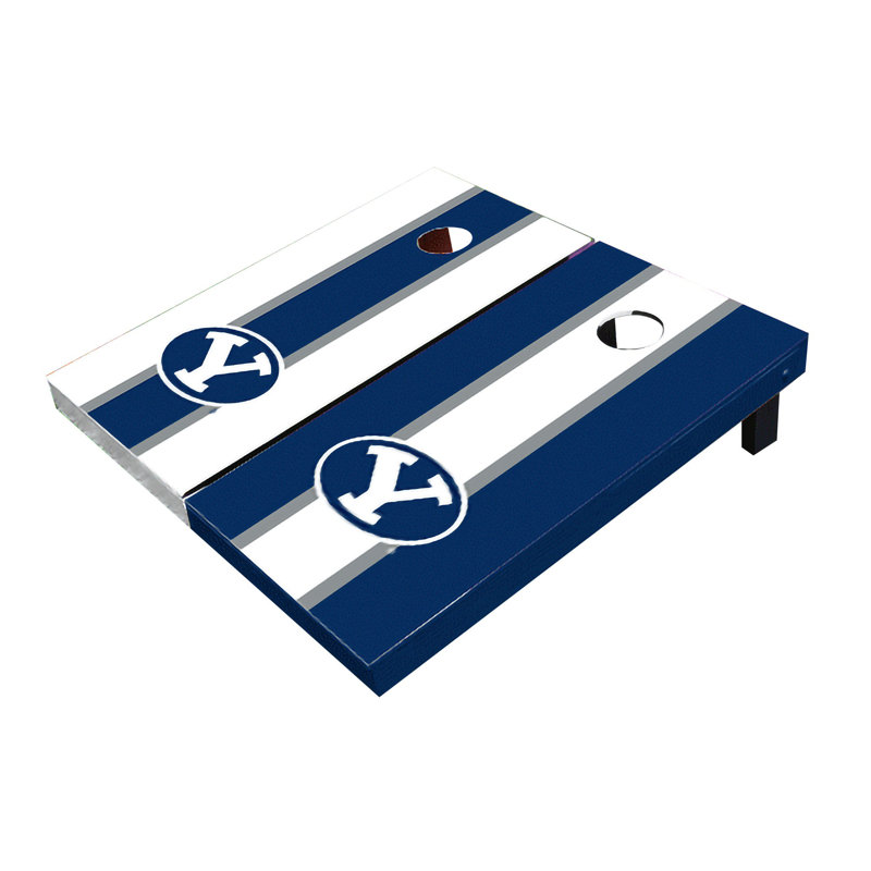 Planches de cornhole à rayures 2 'x 3' NCAA, Alternance, Byu Cougars