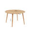 Ravenna 120 cm Oak Round Dining Table with Wood Base