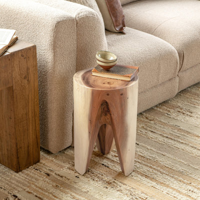 Table d'appoint Vela de 18 po en bois Meh