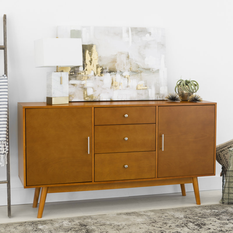 Bloomfield 60" 2-Door TV Stand for TVs up to 65", Acorn