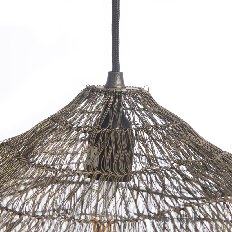 31cm H Iron Novelty Lamp Shade ( Uno ) in Brass