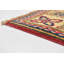 Tapis en laine rouge 2 pi 8 po x 4 pi 2 po one-of-kind à la main-noué la new age Alayna