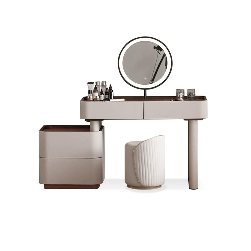 Makeup Vanity with Light mirror,4 drawers,Power Outlet