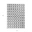 Tapis intérieur / extérieur géométrique lavable gris et ivoire 8 pi x 10 pi