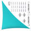 Toile d'ombrage triangulaire Amgo Customize - 200 g / m², blocage UV 95% avec quincaillerie-107426965-107427035