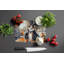 Corgi Fall Kitchen Pumpkins Glass Cutting Board Large