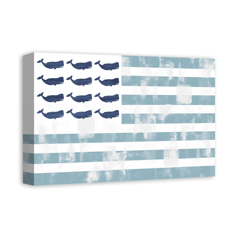 «Whale Flag», impression sur toile tendue, H 12 po x l 18 po x P 1,25 po