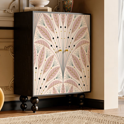 Armoire d'entrée minimaliste en bois massif