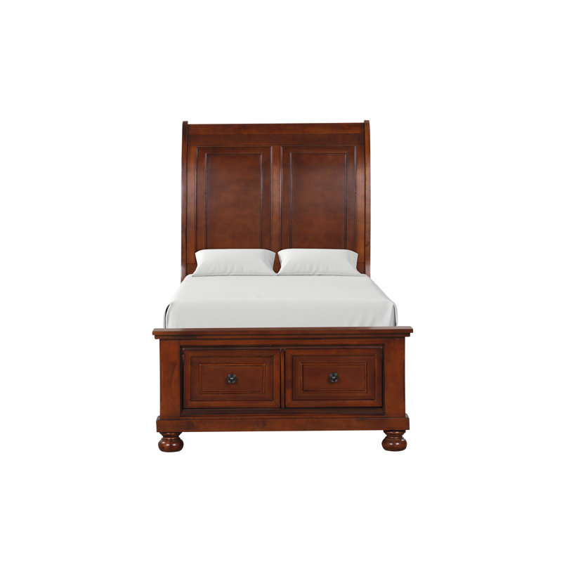 Leonid 419E98BA47A94D98912D4ECEBE84CA68 Twin Bed Cherry