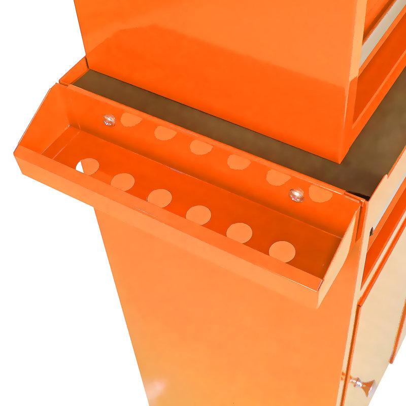 Coffre à outils roulant, Orange