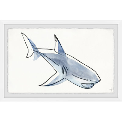 Ezequiel Swimming Shark - Painting