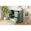 Meuble-lavabo 30 po avec lavabo, une porte avec tablette et trois tiroirs, porte à fermeture douce, vert clair-1238110511