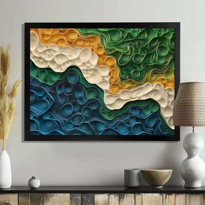 Biomorphism Eath Ephemeral Pathway - Art mural abstrait