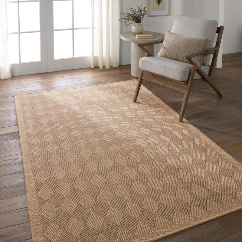 Lorrison Geometric Indoor / Outdoor Rug, Rectangle 5' x 8'