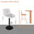 Swivel Bar Stools With Adjustable Height (35.03-43.7 Inches), Backrest, And Soft Knit Fabric - Ideal For Kitchen Island, Bar Counter, Dining Room(Set Of 2)-10036162