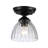 Zanera 1-Light Semi-Flush with Clear Glass-1870040853