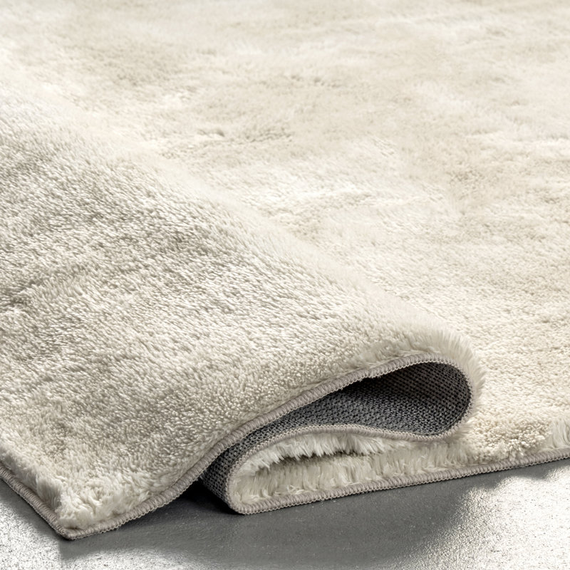 Loni Solid Machine Washable Runner Shag Rug for Living Room Bedroom Dining Room Nursery Entryway Hallway, Runner 2'6" x 6'