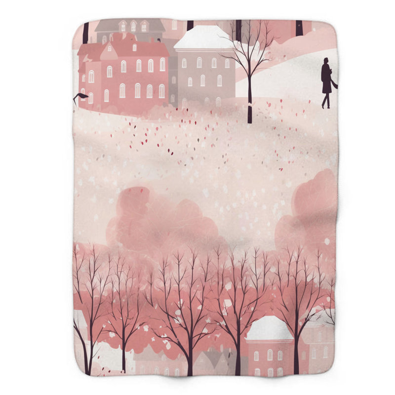 Doux valentine - couverture Sherpa de qualité supérieure 1 pièce, L 60 po x L 80 po