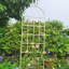 Paquet de 4 treillis de jardin en métal 86,7 po x 19,7 po - Treillis galvanisé antirouille pour plantes grimpantes, support de fleurs d'extérieur extensible-1570325979