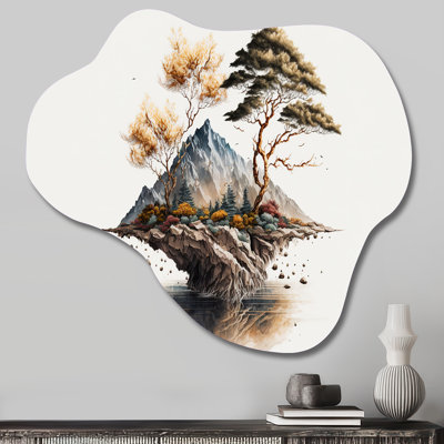 Bonsai Tree On A Rock III - Bonsai Cloud, impression sur métal, impression asymétrique moderne sur métal