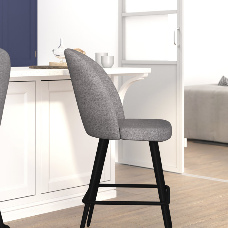 Tabourets sans dossier de qualité commerciale avec dossier profilé Jaghira, Tabouret de bar (siège d'une hauteur de 30 po)
