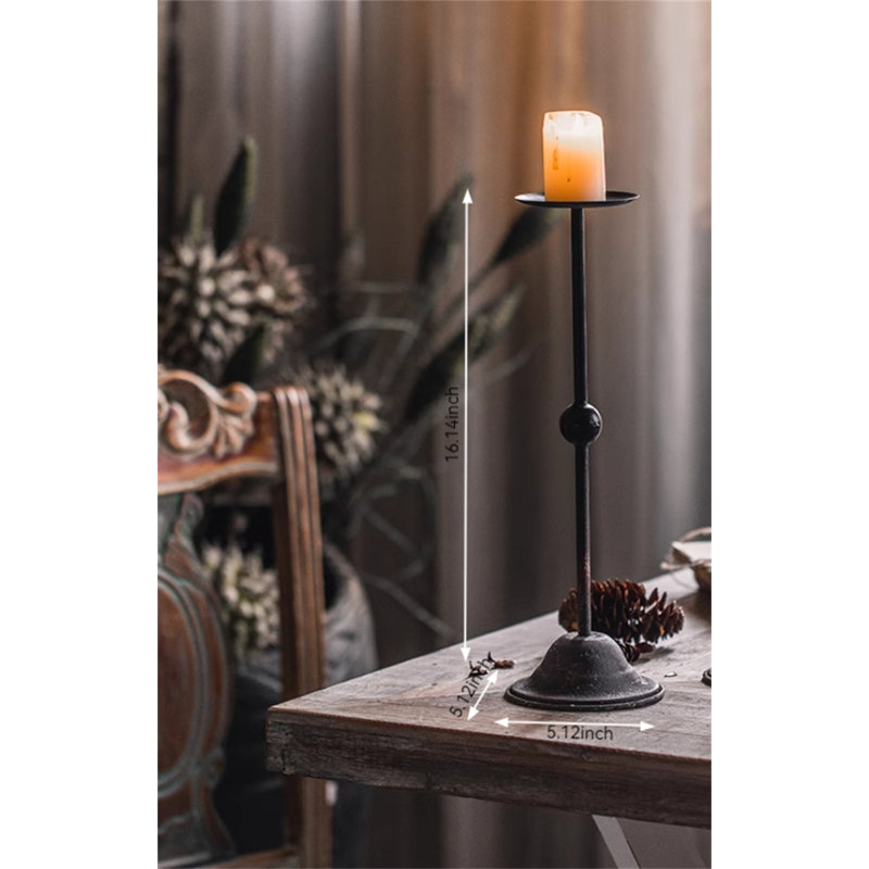 Porte-bougie Vintage Art, H 21,06 po x l 5,12 po x P 5,12 po