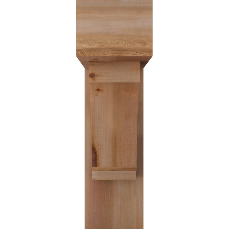 Support de bloc impérial avec entretoise décalée, 26 x 26, Cèdre rouge occidental de l 7 1/2 po (lisse)