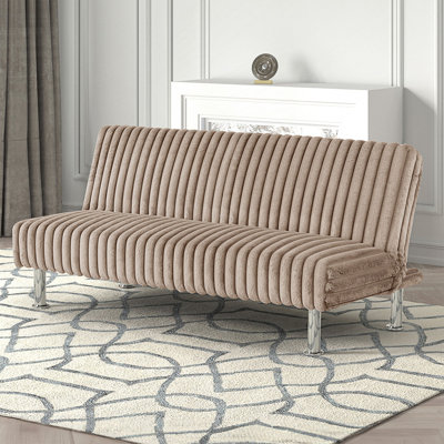Contemporary Style Sofa With Metal Base, Living Room Couch