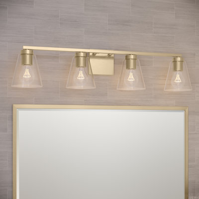Strayhan 31" 4-Light Vanity - Modern Gold
