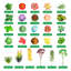 50 Mini Artificial Succulent Plants Assorted Unpotted Plastic Cactus Stems For Home And Garden Decor