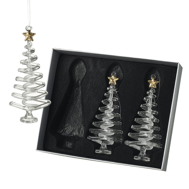 17cm Glass Holiday Shaped Ornament