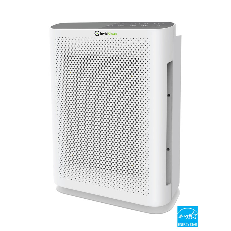 White Compact 4-in-1 Air Purifier with UV and HEPA
