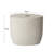 Albert Modern Fluted Coffee Table, Magnesium Oxide Pedestal Accent Table