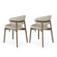 Chaises de salle à manger de style Mid-Century moderne, structure pré-assemblée à mortaise et tenon, coussin éponge confortable pour salle à manger, meuble-lavabo, bureau (ensemble de 2)