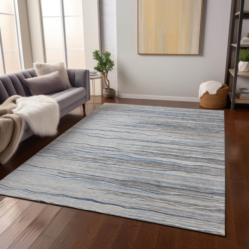 Tapis intérieur / extérieur gris Ayra , 10 pi x 14 pi