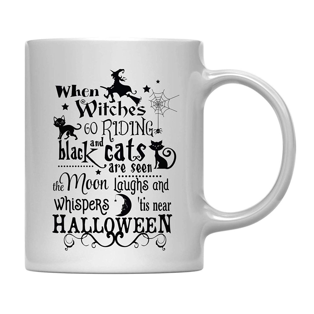 Marcelle When Witches Go Riding and Black Cats Are Seen the Moon Laughs And Whispers Tis Near Halloween Coffee Mug The Holiday Aisle®