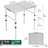 Small Folding Table 2 Feet, Small Foldable Table Adjustable Height, Lightweight Portable Aluminum Camping Table, 3 Heights, 23in x 15 in x 10 in