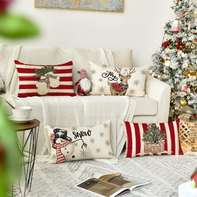  Coussin réversible, Rouge
